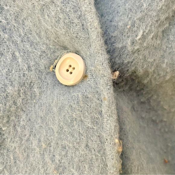 RARE Vintage 1980s Hudson's Bay 100% Wool Powder Blue Jacket - Picture 7 of 8